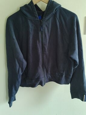 Navy Kit &Ace Zip-Up Hoodie